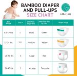 Little Toes Natural Disposable Bamboo Viscose Diapers ? Premium Quality ? Hypoallergenic ? Pure Comfort ? Eco-Friendly ? Sustainable ? Size 2-3 Medium ? 36 Pack - Image 5
